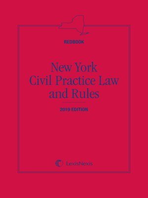 cover image of New York Civil Practice Law and Rules